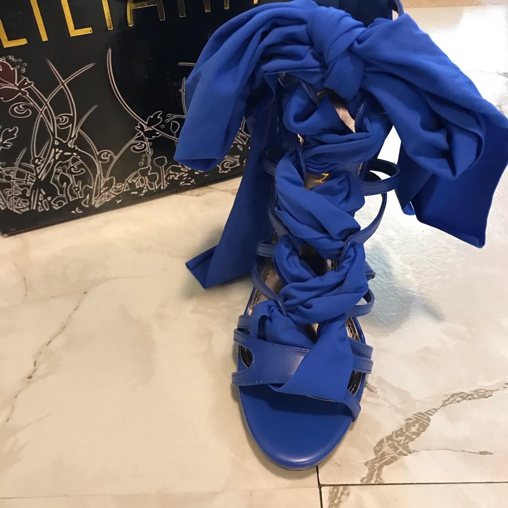 COPY - Blue Liliana high heel